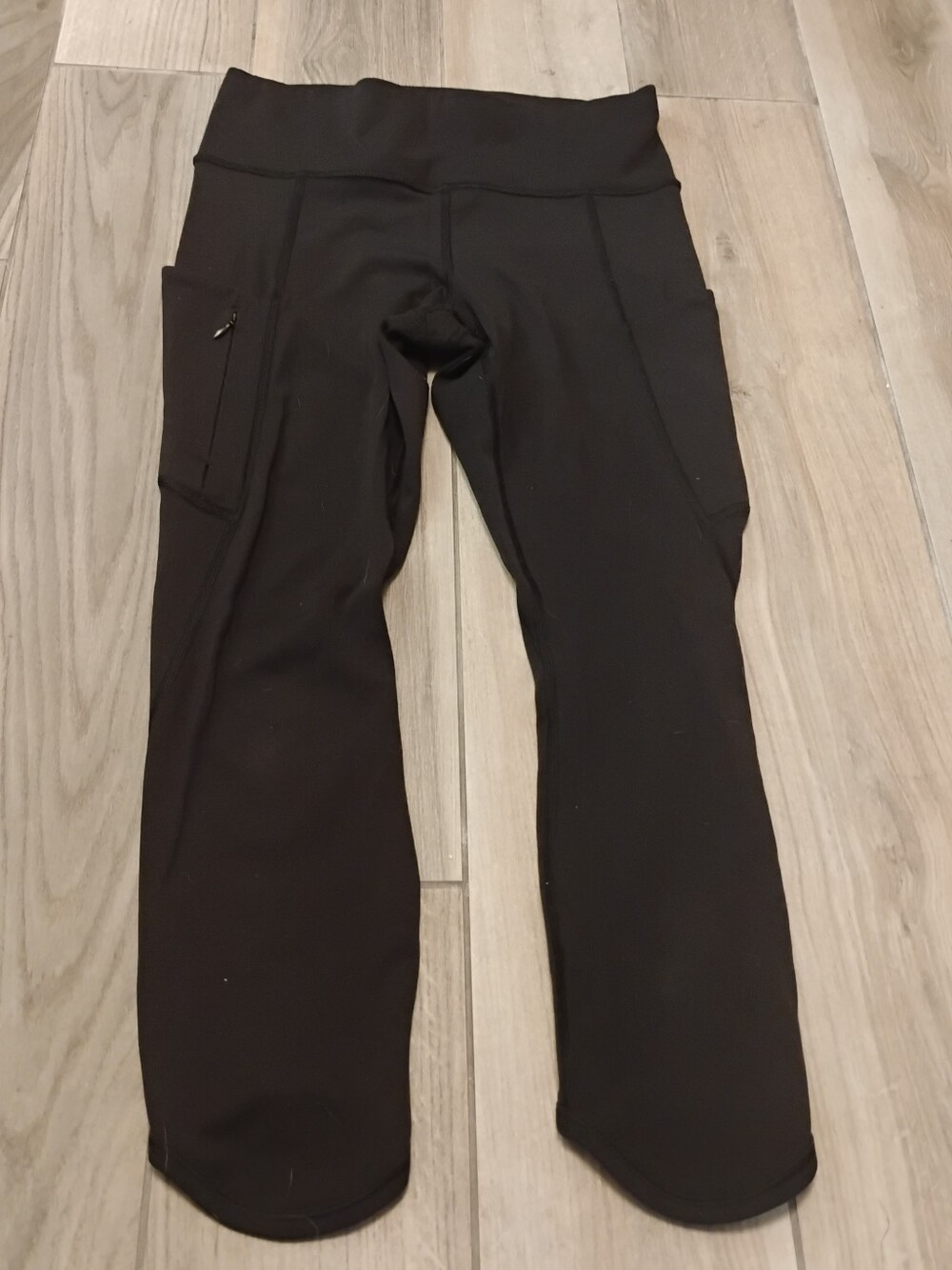 Athleta Women's Black All In Cropped Athletic Leggings Tights Sz S